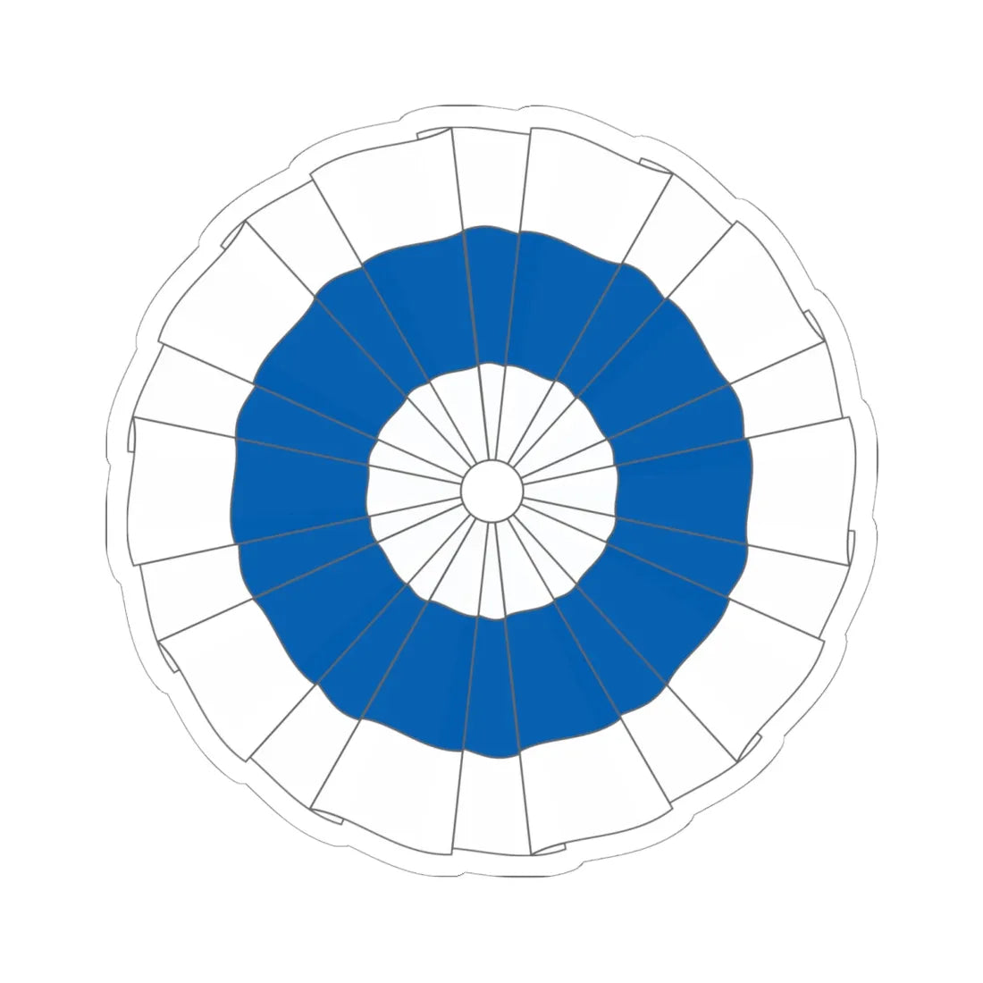 National Emblem of Greece 1822 (Greece) (Coat of Arms) STICKER Vinyl Kiss-Cut Decal 6 Inch White - The Sticker Space