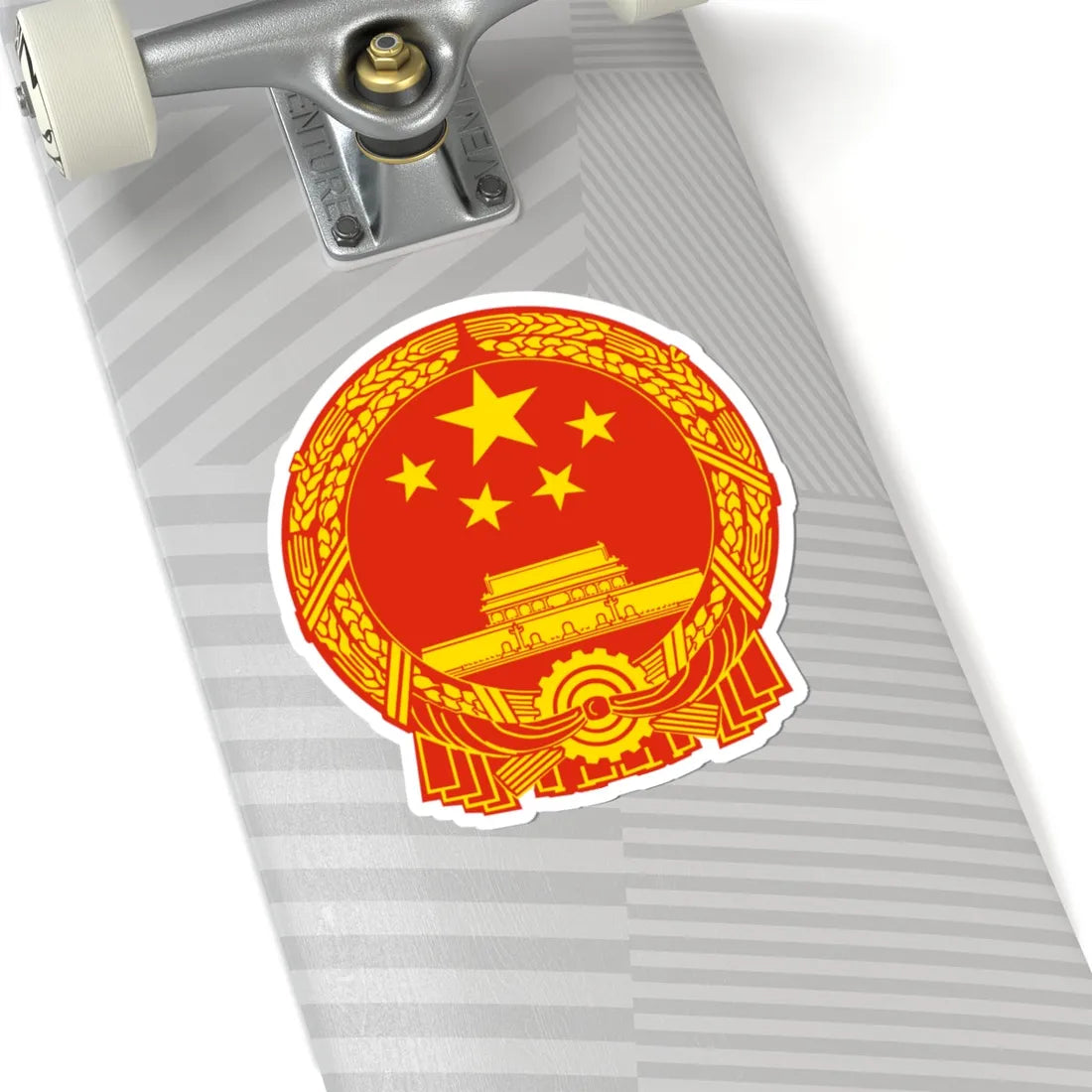 National Emblem of the Peoples Republic of China 3 (China) (Coat of Arms) STICKER Vinyl Kiss-Cut Decal - The Sticker Space