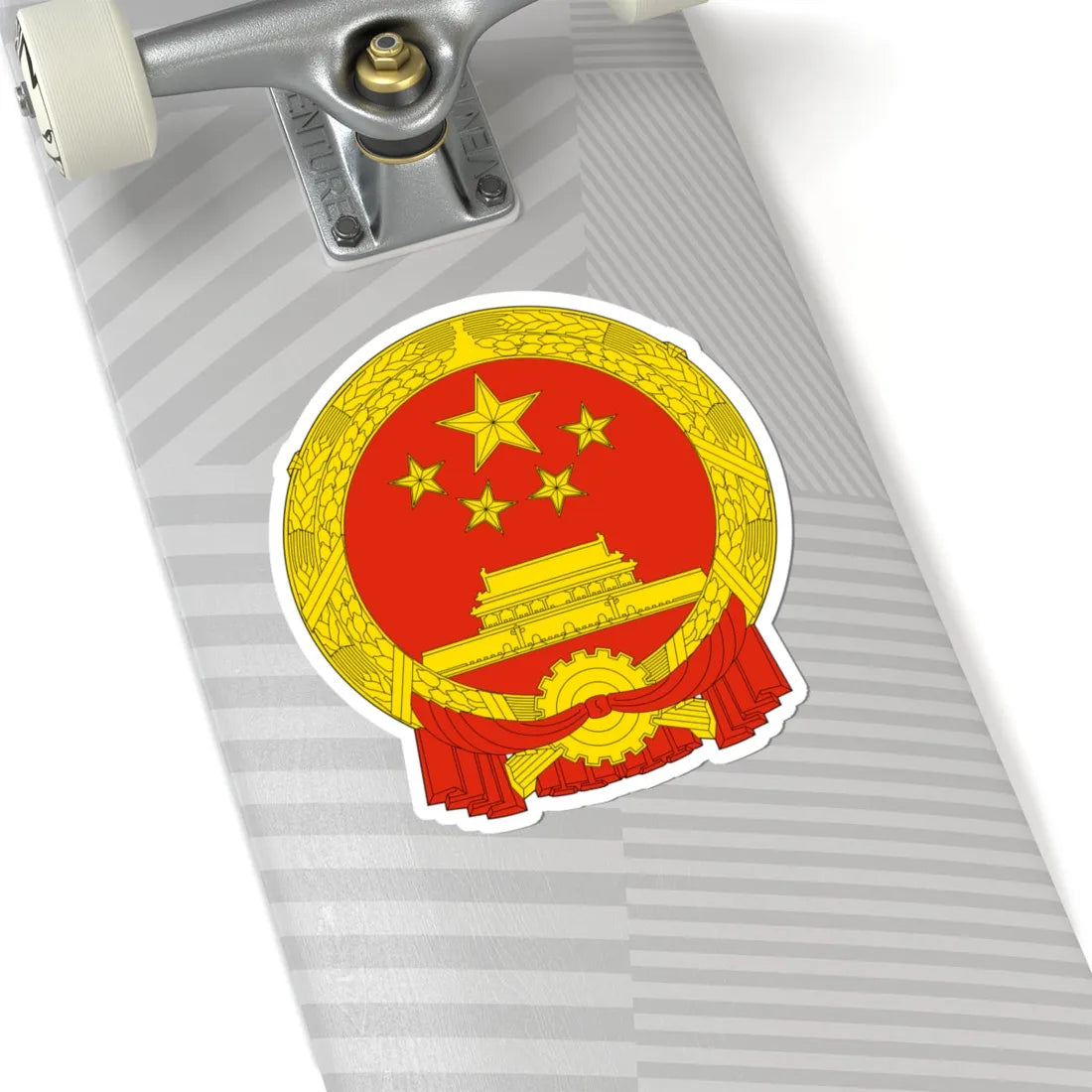 National Emblem of the Peoples Republic of China (China) (Coat of Arms) STICKER Vinyl Kiss-Cut Decal - The Sticker Space