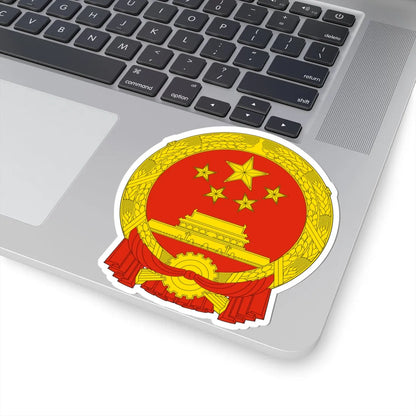 National Emblem of the Peoples Republic of China (China) (Coat of Arms) STICKER Vinyl Kiss-Cut Decal - The Sticker Space