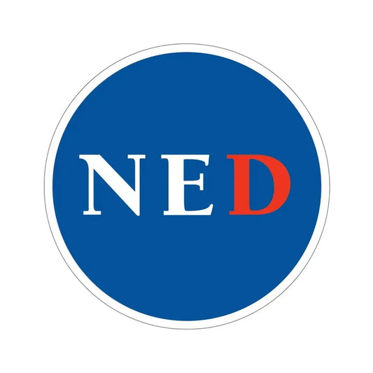 National Endowment for Democracy STICKER Vinyl Die-Cut Decal 6 Inch - The Sticker Space