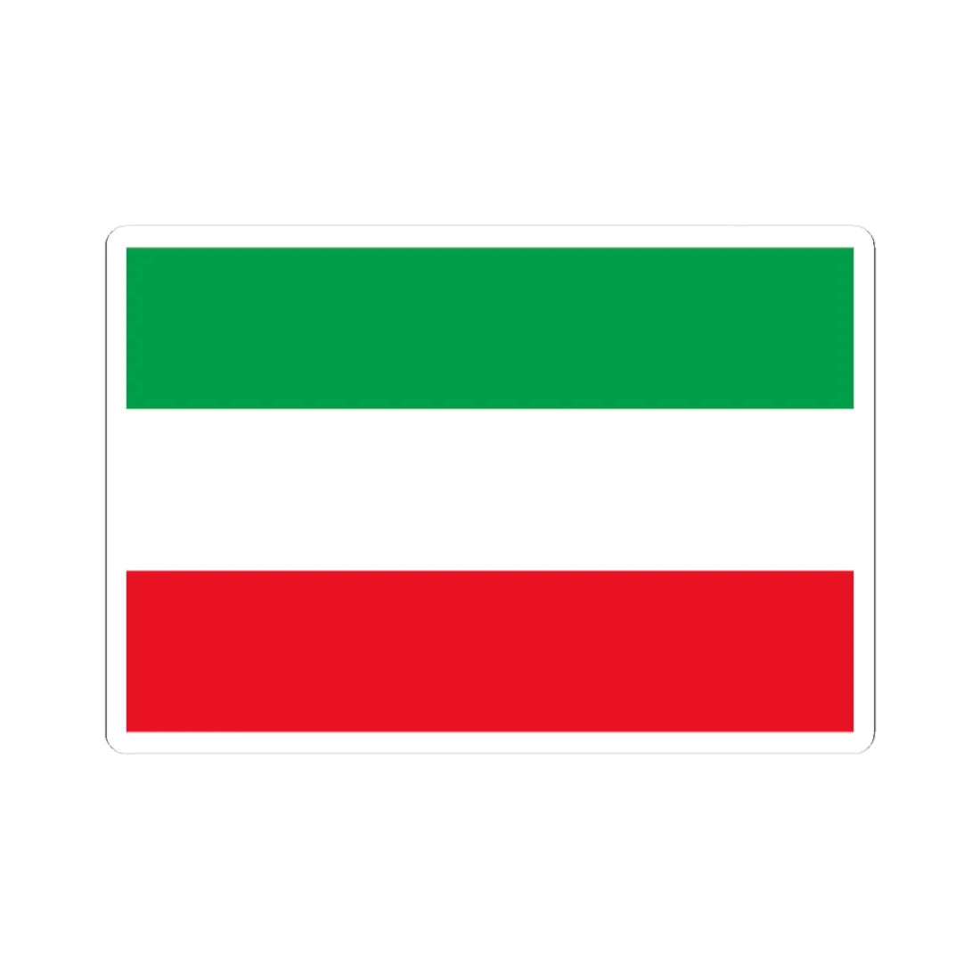 National flag of Iran (Iran) STICKER Vinyl Kiss-Cut Decal 3 Inch White - The Sticker Space