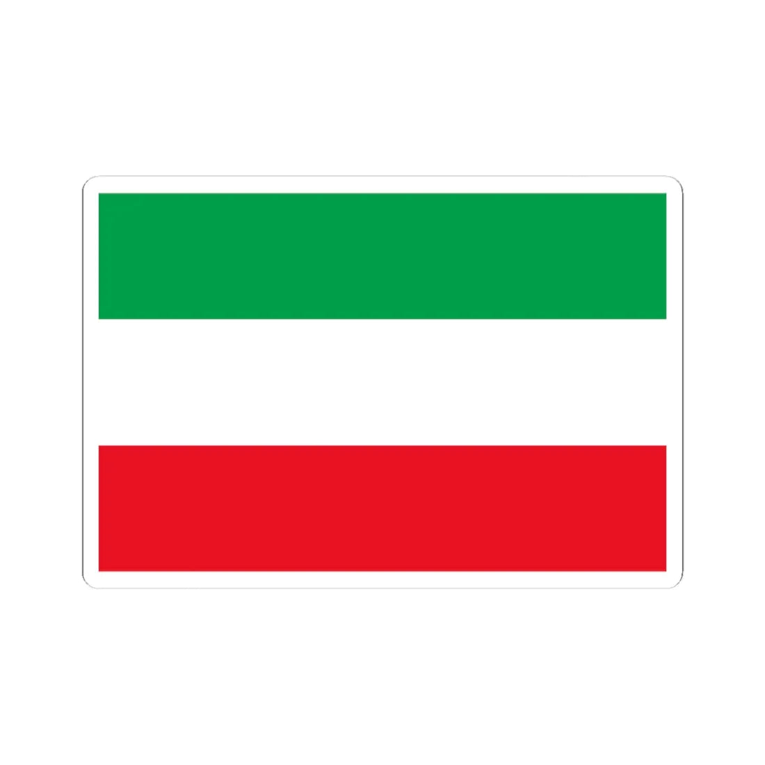 National flag of Iran (Iran) STICKER Vinyl Kiss-Cut Decal 4 Inch White - The Sticker Space