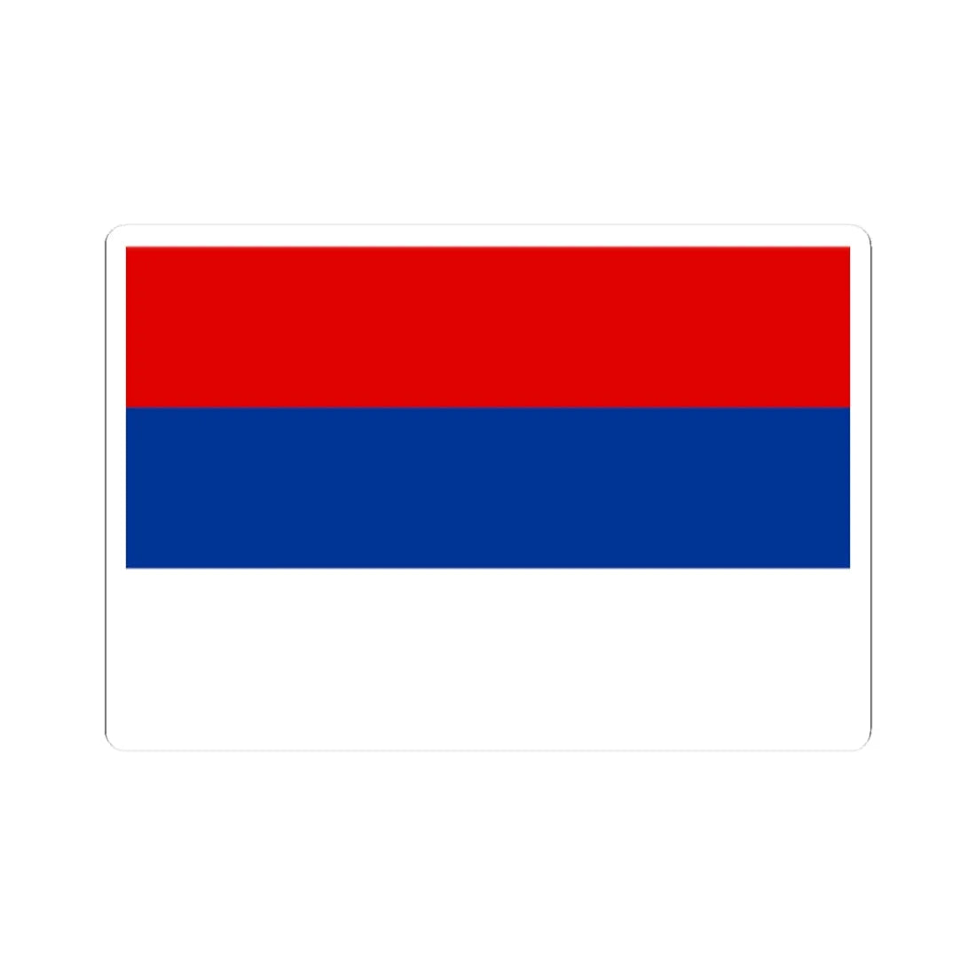 National Flag of Serbia (Serbia) STICKER Vinyl Kiss-Cut Decal 2 Inch White - The Sticker Space