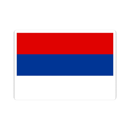 National Flag of Serbia (Serbia) STICKER Vinyl Kiss-Cut Decal 3 Inch White - The Sticker Space
