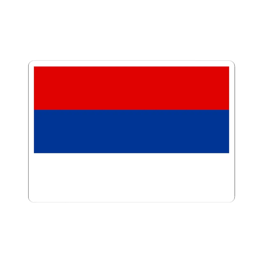 National Flag of Serbia (Serbia) STICKER Vinyl Kiss-Cut Decal 4 Inch White - The Sticker Space