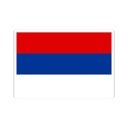 National Flag of Serbia (Serbia) STICKER Vinyl Kiss-Cut Decal 4 Inch White - The Sticker Space