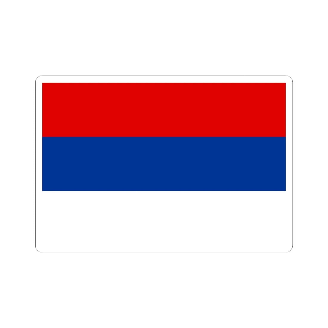 National Flag of Serbia (Serbia) STICKER Vinyl Kiss-Cut Decal 6 Inch White - The Sticker Space
