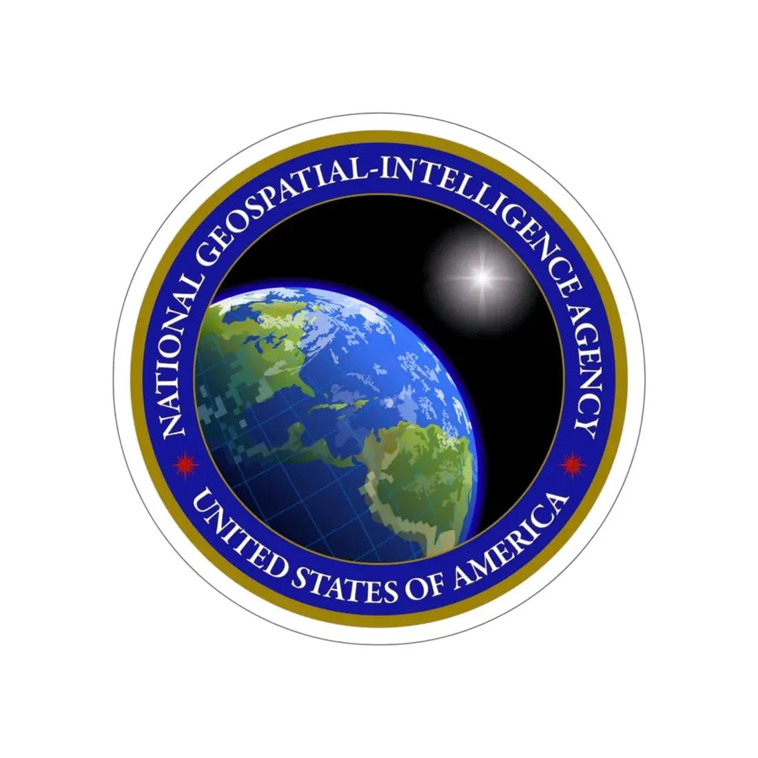National Geospatial Agency STICKER Vinyl Die-Cut Decal - The Sticker Space