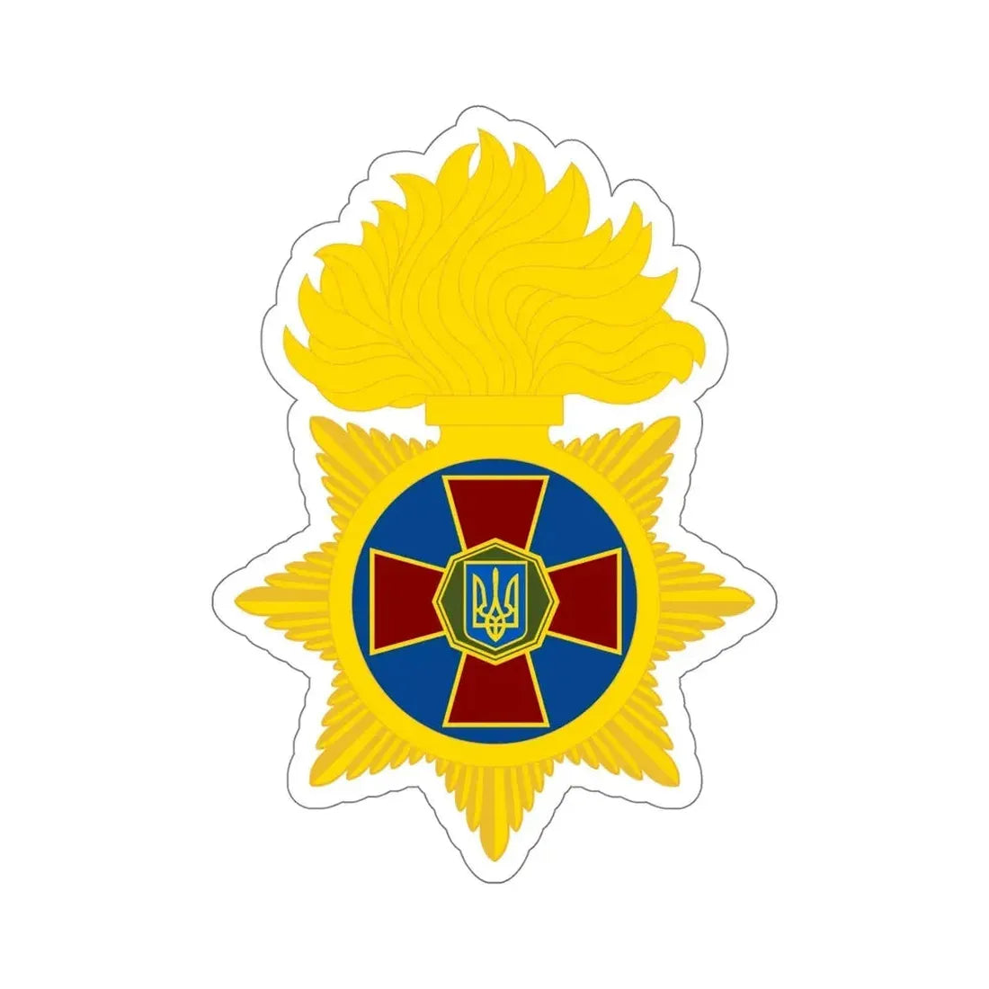 National Guard of Ukraine STICKER Vinyl Die-Cut Decal 6 Inch - The Sticker Space