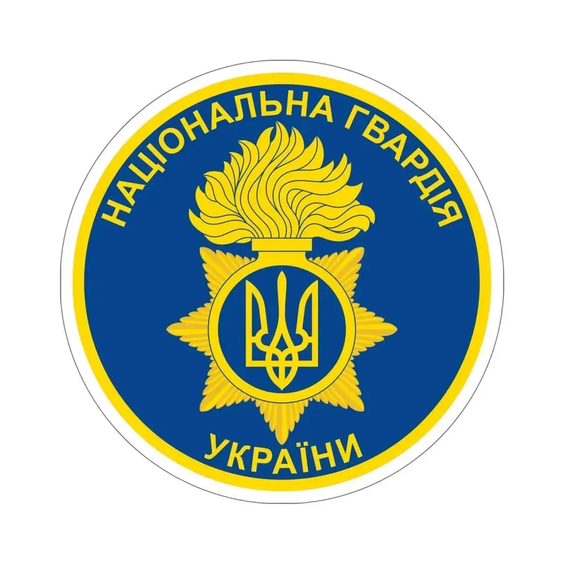 National Guard of Ukraine STICKER Vinyl Die-Cut Decal 6 Inch - The Sticker Space