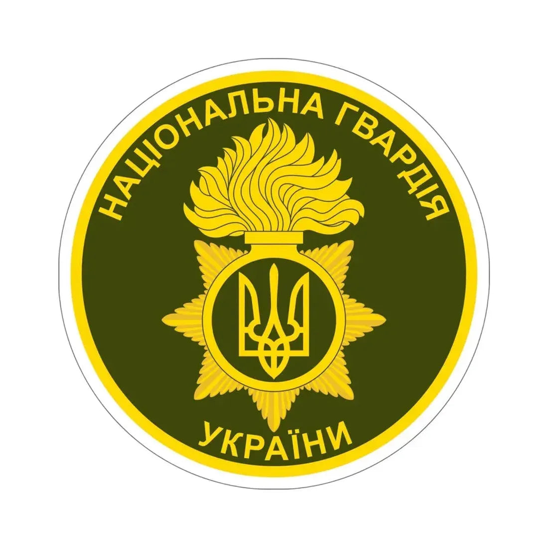 National Guard of Ukraine v2 STICKER Vinyl Die-Cut Decal 6 Inch - The Sticker Space