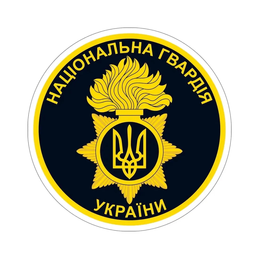National Guard of Ukraine v3 STICKER Vinyl Die-Cut Decal 6 Inch - The Sticker Space