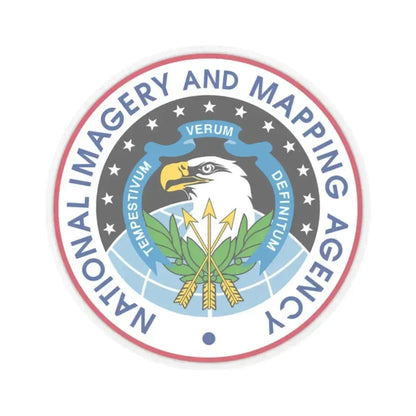 National Imagery and Mapping Agency NIMA - STICKER Vinyl Kiss-Cut Decal 2 Inch Transparent - The Sticker Space