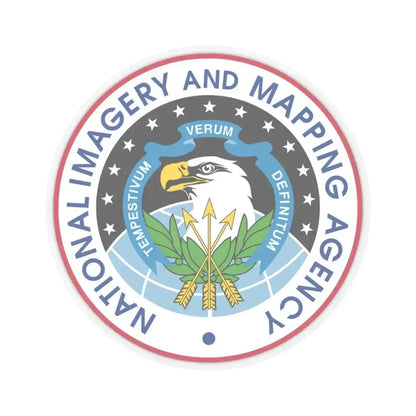 National Imagery and Mapping Agency NIMA - STICKER Vinyl Kiss-Cut Decal 3 Inch Transparent - The Sticker Space