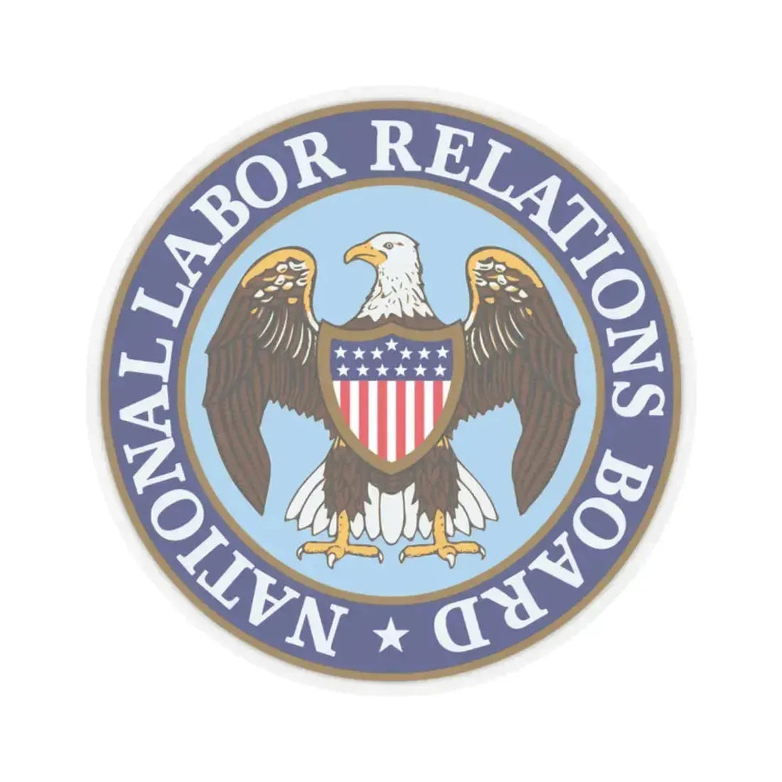 National Labor Relations Board - STICKER Vinyl Kiss-Cut Decal 2 Inch Transparent - The Sticker Space
