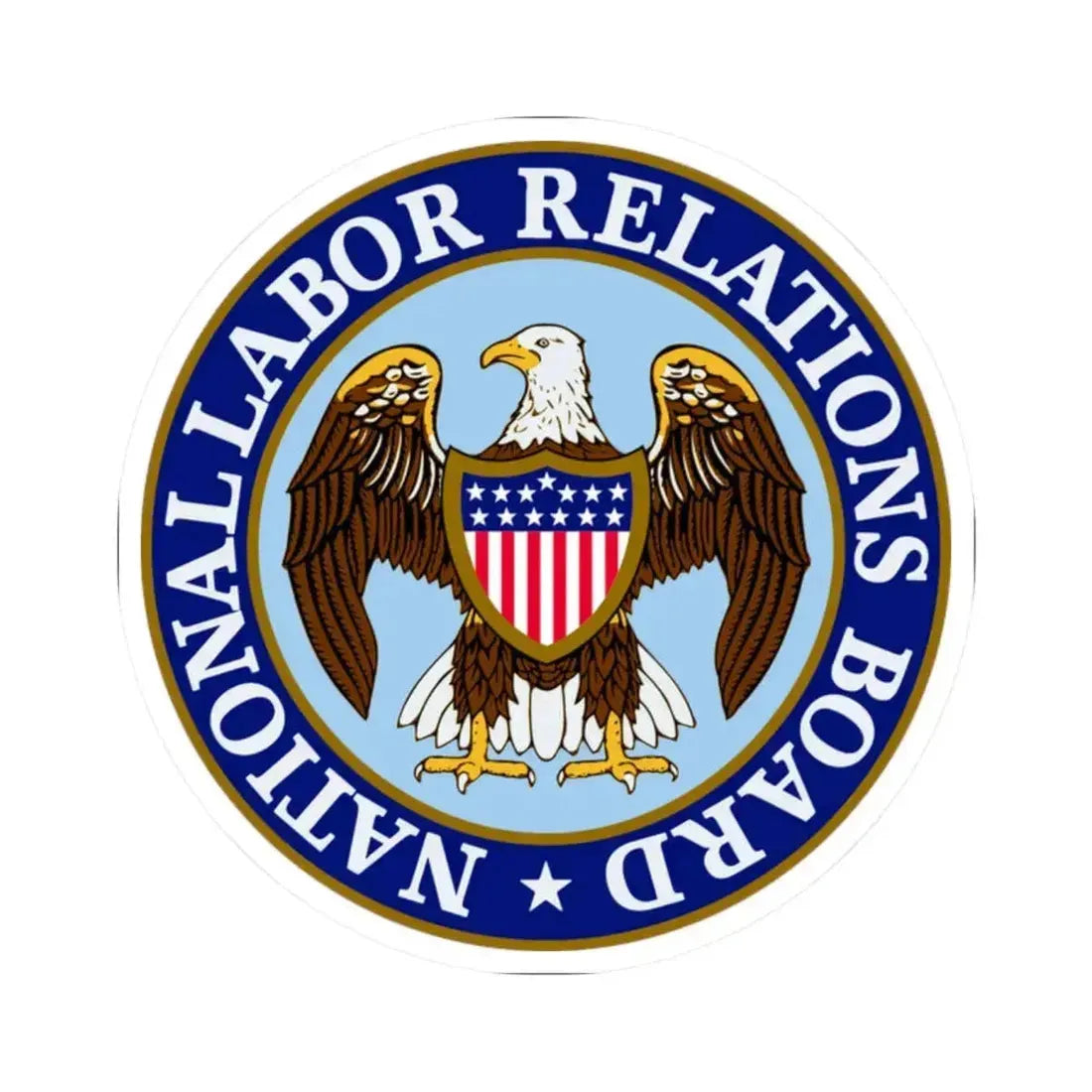 National Labor Relations Board - STICKER Vinyl Kiss-Cut Decal 2 Inch White - The Sticker Space