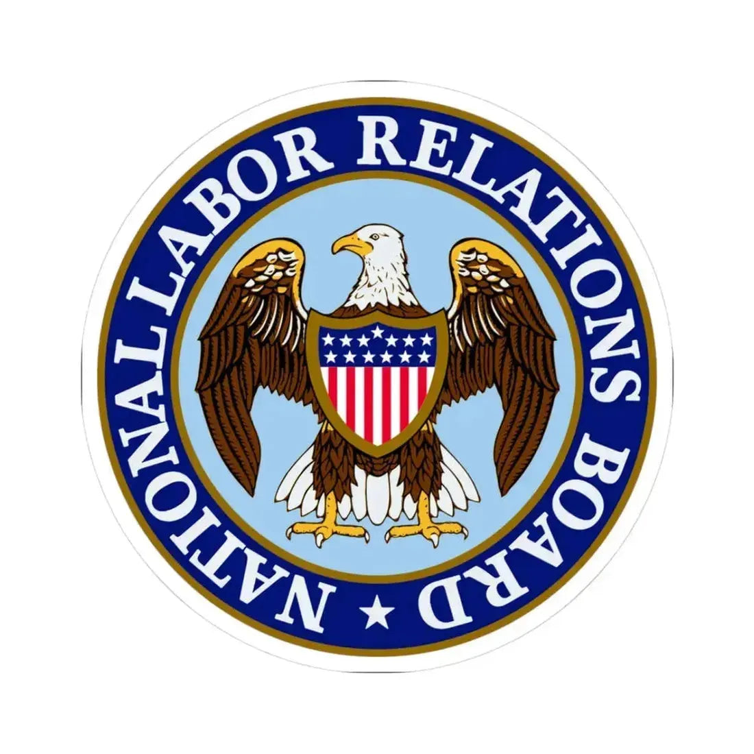 National Labor Relations Board - STICKER Vinyl Kiss-Cut Decal 3 Inch White - The Sticker Space