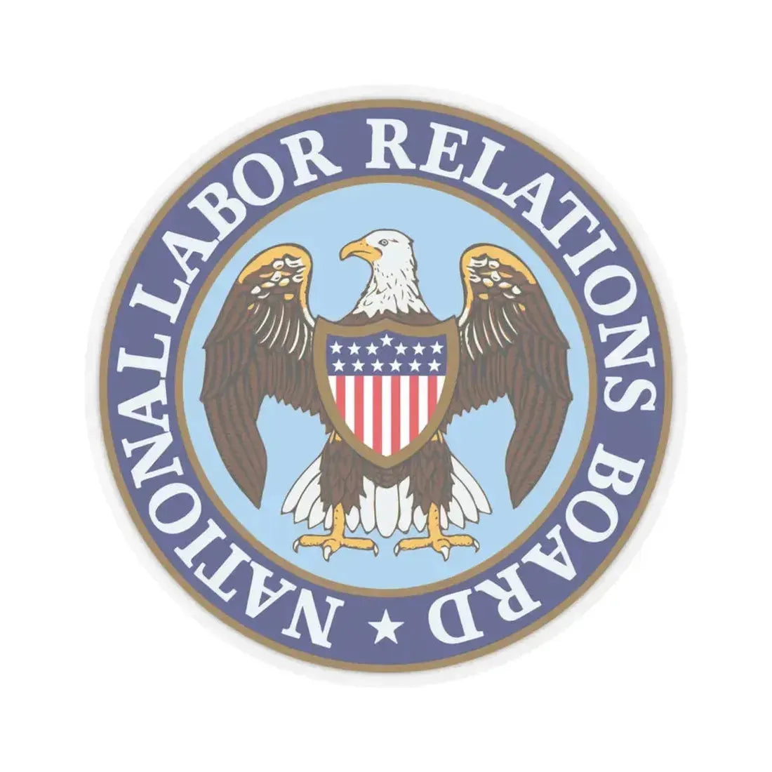 National Labor Relations Board - STICKER Vinyl Kiss-Cut Decal 4 Inch Transparent - The Sticker Space