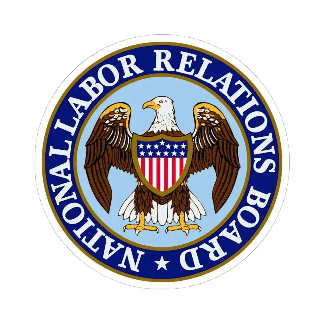 National Labor Relations Board - STICKER Vinyl Kiss-Cut Decal 4 Inch White - The Sticker Space