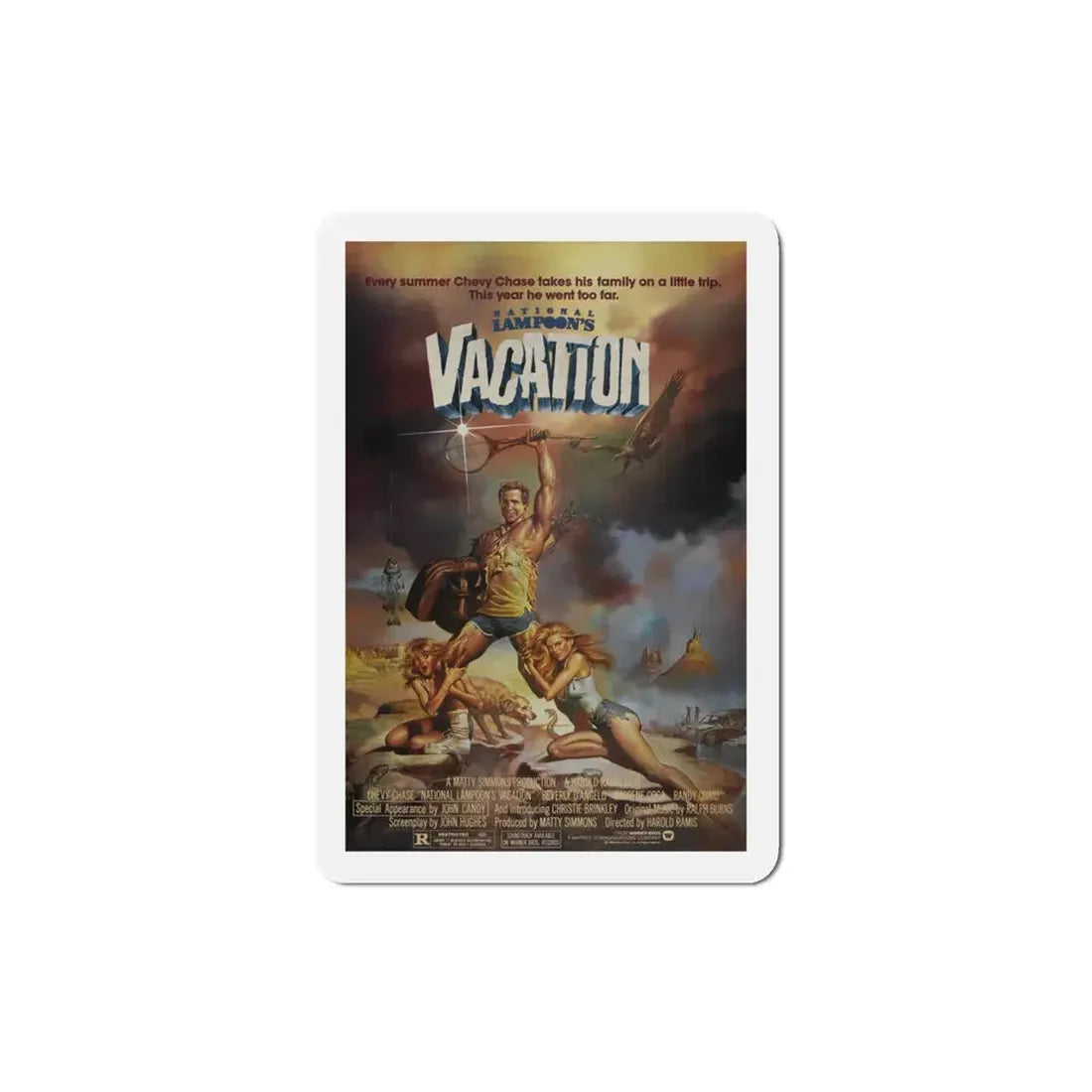 National Lampoon's Vacation 1983 Movie Poster Refrigerator Magnet 3 Inch - The Sticker Space