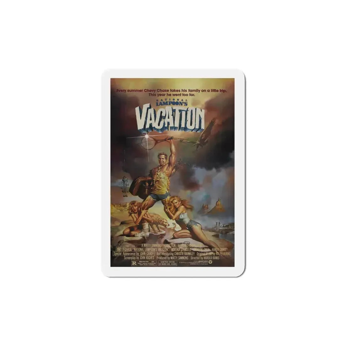 National Lampoon's Vacation 1983 Movie Poster Refrigerator Magnet 4 Inch - The Sticker Space