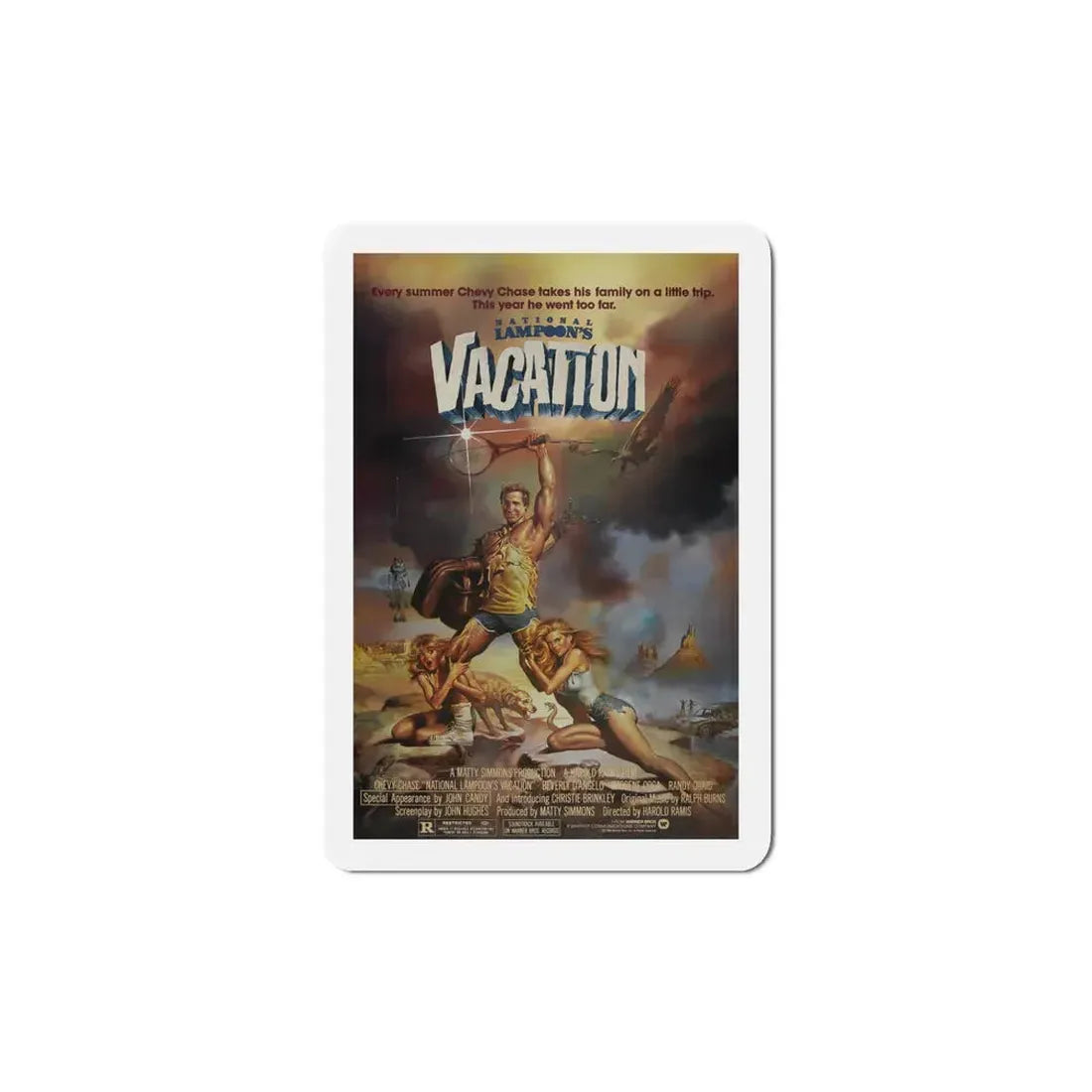 National Lampoon's Vacation 1983 Movie Poster Refrigerator Magnet 5 Inch - The Sticker Space