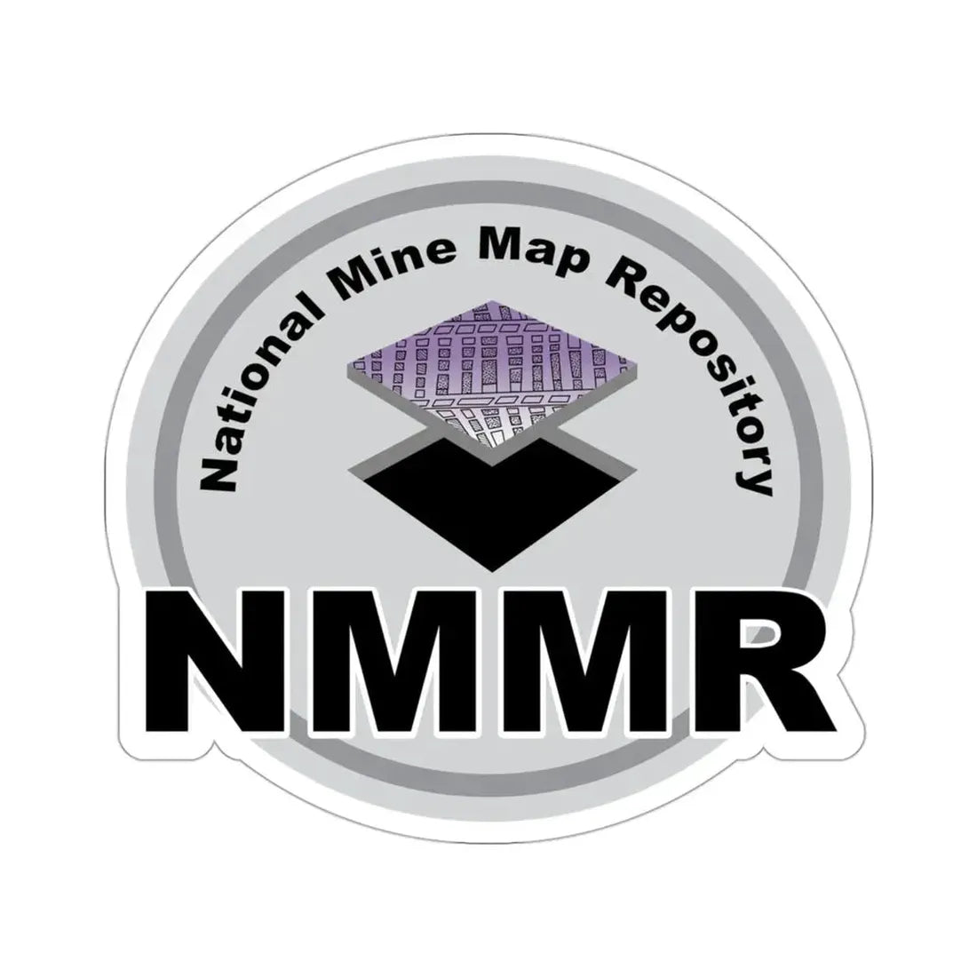 National Mine Map Repository STICKER Vinyl Die-Cut Decal 3 Inch - The Sticker Space