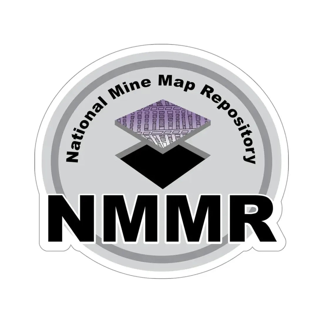 National Mine Map Repository STICKER Vinyl Die-Cut Decal 4 Inch - The Sticker Space
