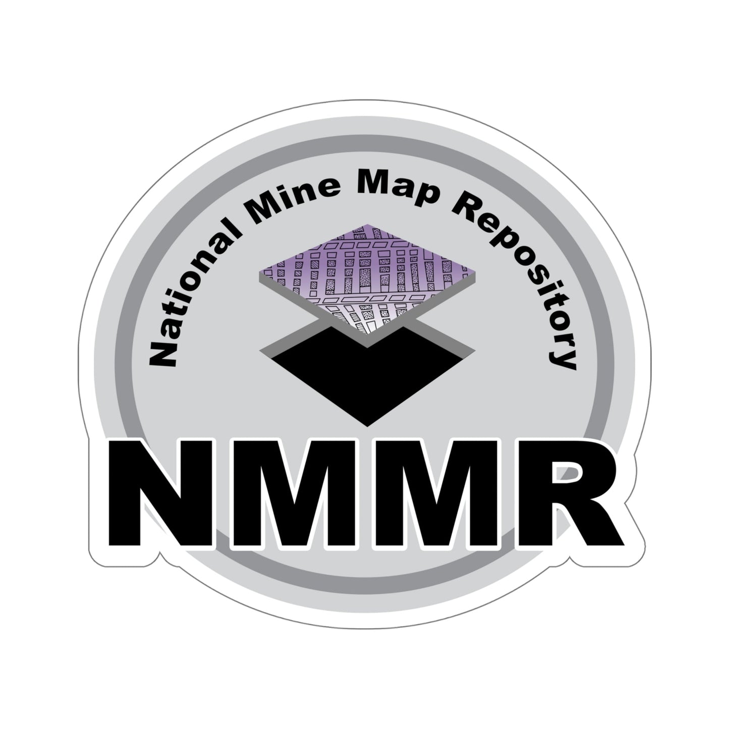 National Mine Map Repository STICKER Vinyl Die-Cut Decal-6 Inch-The Sticker Space