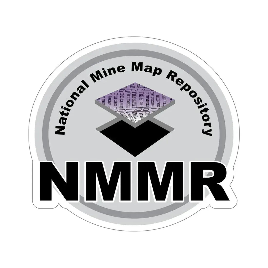 National Mine Map Repository STICKER Vinyl Die-Cut Decal 6 Inch - The Sticker Space