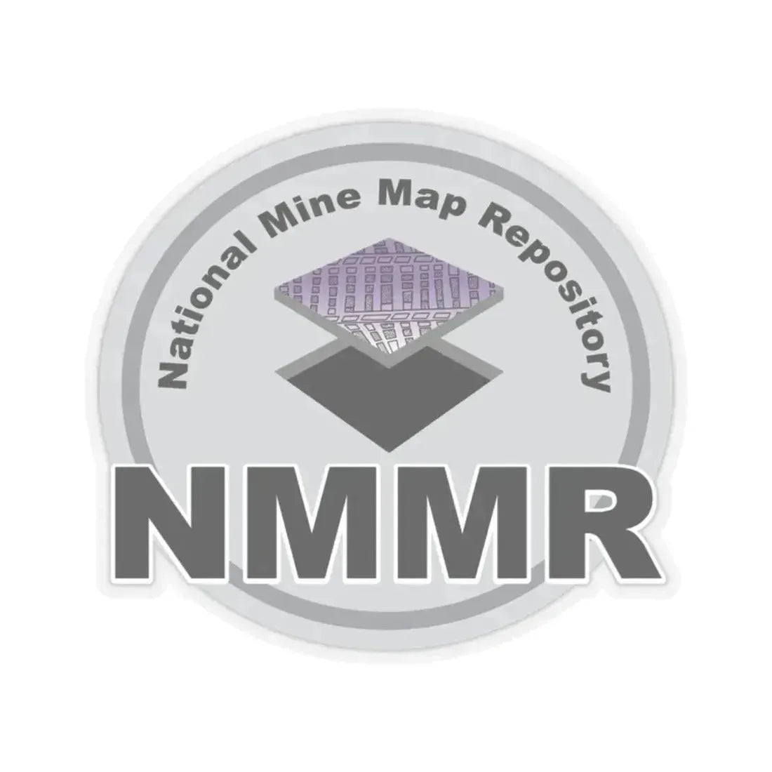 National Mine Map Repository - STICKER Vinyl Kiss-Cut Decal 2 Inch Transparent - The Sticker Space