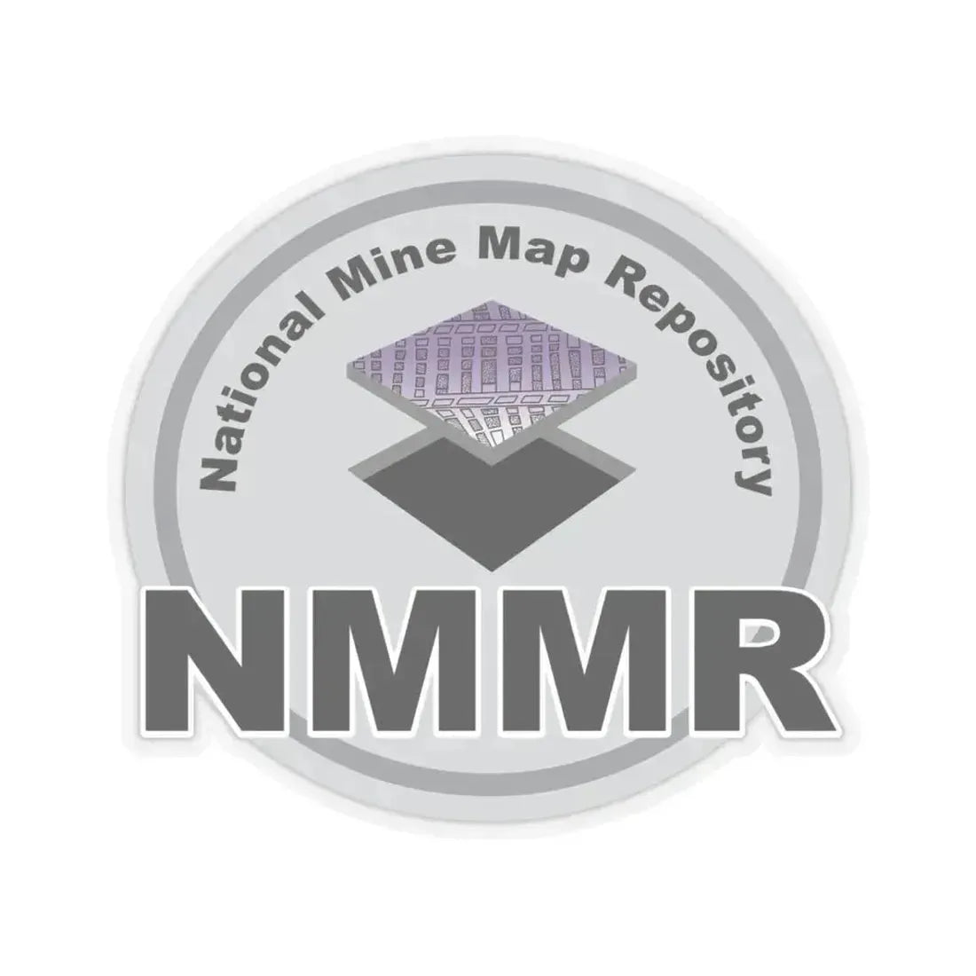 National Mine Map Repository - STICKER Vinyl Kiss-Cut Decal 3 Inch Transparent - The Sticker Space