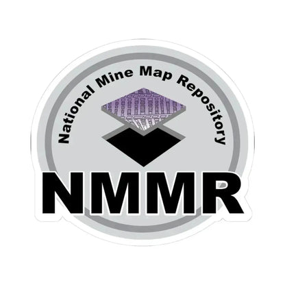 National Mine Map Repository - STICKER Vinyl Kiss-Cut Decal 3 Inch White - The Sticker Space