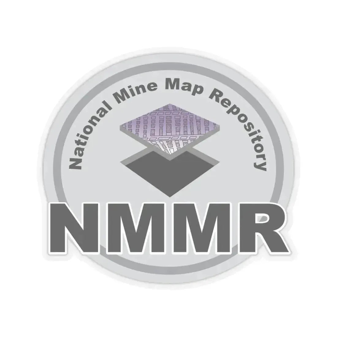 National Mine Map Repository - STICKER Vinyl Kiss-Cut Decal 6 Inch Transparent - The Sticker Space