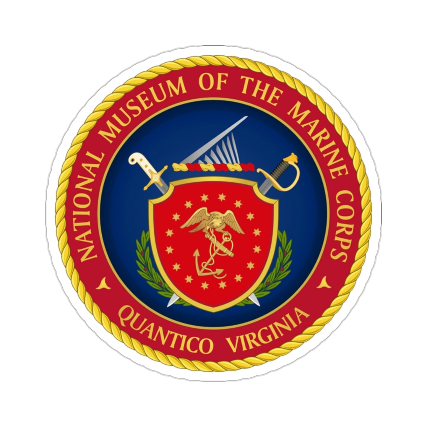 National Museum of the Marine Corps NMMC (USMC) STICKER Vinyl Die-Cut Decal-2 Inch-The Sticker Space