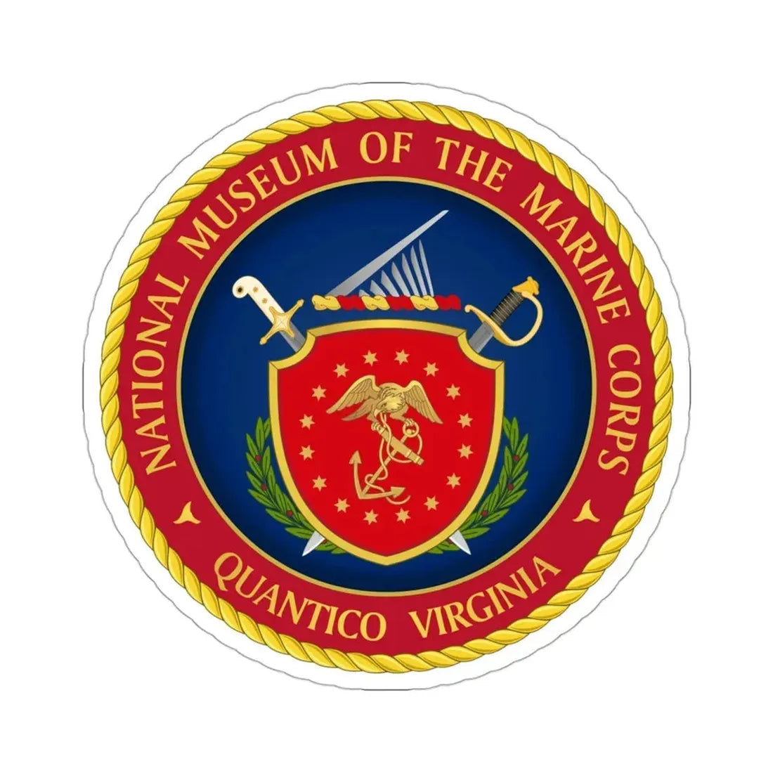 National Museum of the Marine Corps NMMC (USMC) STICKER Vinyl Die-Cut Decal 3 Inch - The Sticker Space