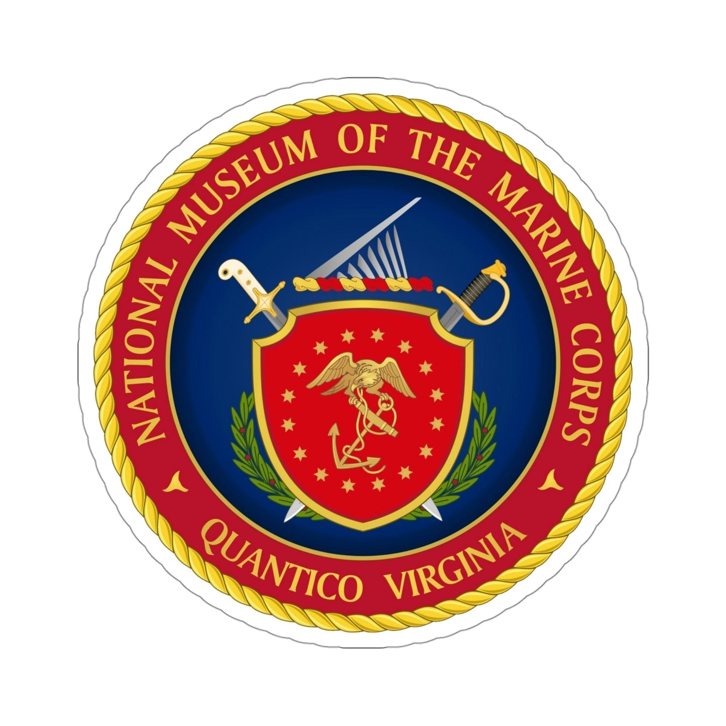 National Museum of the Marine Corps NMMC (USMC) STICKER Vinyl Die-Cut Decal-4 Inch-The Sticker Space