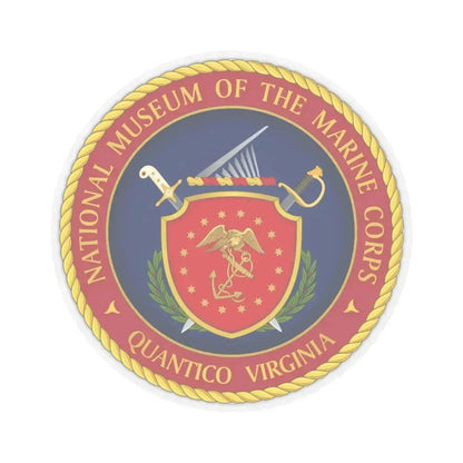 National Museum of the Marine Corps NMMC (USMC) STICKER Vinyl Kiss-Cut Decal 3 Inch Transparent - The Sticker Space