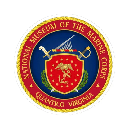 National Museum of the Marine Corps NMMC (USMC) STICKER Vinyl Kiss-Cut Decal 3 Inch White - The Sticker Space