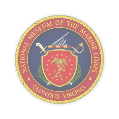 National Museum of the Marine Corps NMMC (USMC) STICKER Vinyl Kiss-Cut Decal 4 Inch Transparent - The Sticker Space