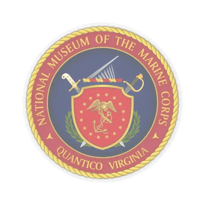 National Museum of the Marine Corps NMMC (USMC) STICKER Vinyl Kiss-Cut Decal 6 Inch Transparent - The Sticker Space