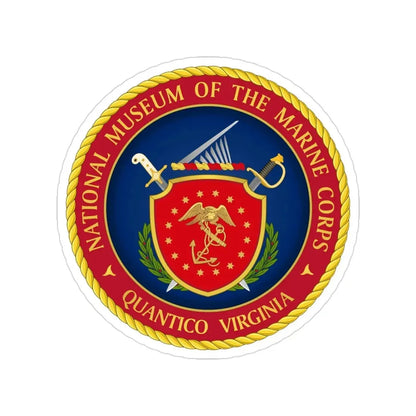 National Museum of the Marine Corps NMMC (USMC) Transparent STICKER Die-Cut Vinyl Decal 3 Inch - The Sticker Space