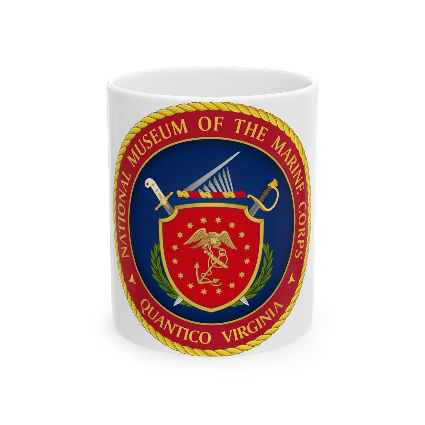 National Museum of the Marine Corps NMMC (USMC) White Coffee Mug-11oz-The Sticker Space