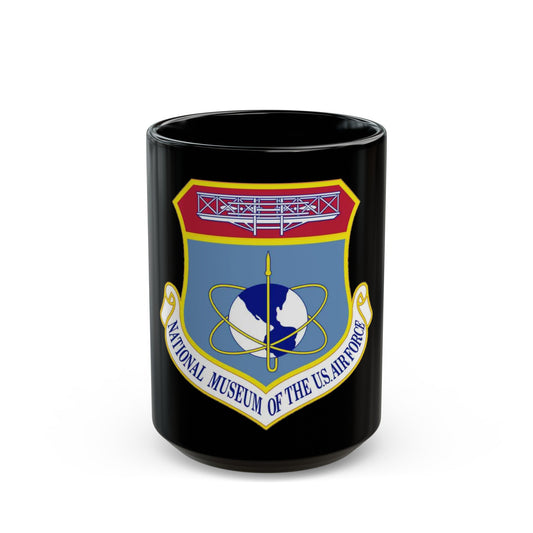 National Museum of the U.S. Air Force (U.S. Air Force) Black Coffee Mug-15oz-The Sticker Space