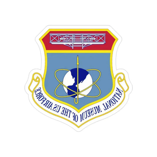 National Museum of the U.S. Air Force (U.S. Air Force) REVERSE PRINT Transparent Die-Cut STICKER 2 Inch Die-Cut Transparent - The Sticker Space