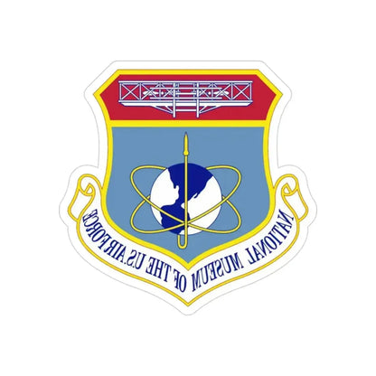 National Museum of the U.S. Air Force (U.S. Air Force) REVERSE PRINT Transparent Die-Cut STICKER 3 Inch Die-Cut Transparent - The Sticker Space