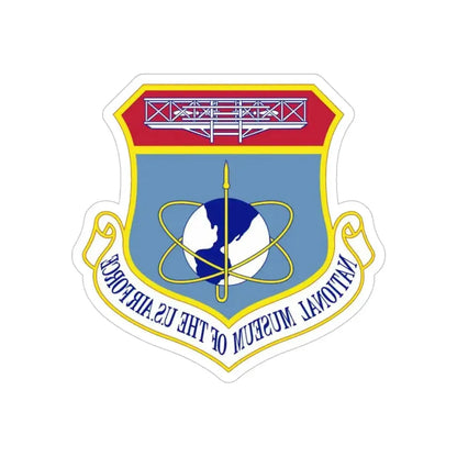 National Museum of the U.S. Air Force (U.S. Air Force) REVERSE PRINT Transparent Die-Cut STICKER 5 Inch Die-Cut Transparent - The Sticker Space