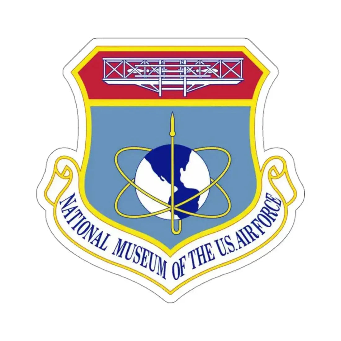 National Museum of the U.S. Air Force (U.S. Air Force) STICKER Vinyl Kiss-Cut Decal 3 Inch White - The Sticker Space