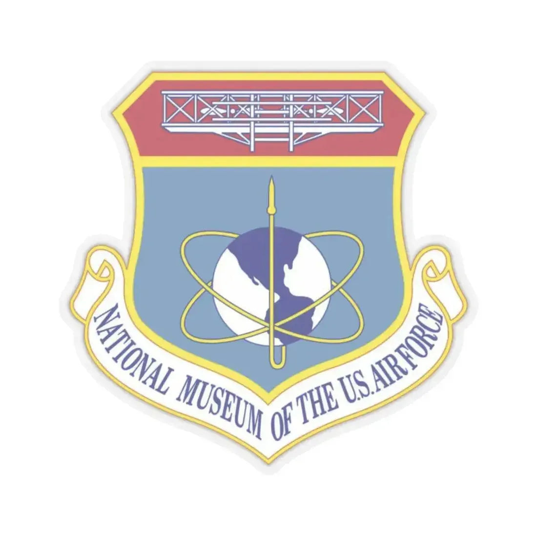 National Museum of the U.S. Air Force (U.S. Air Force) STICKER Vinyl Kiss-Cut Decal 4 Inch Transparent - The Sticker Space